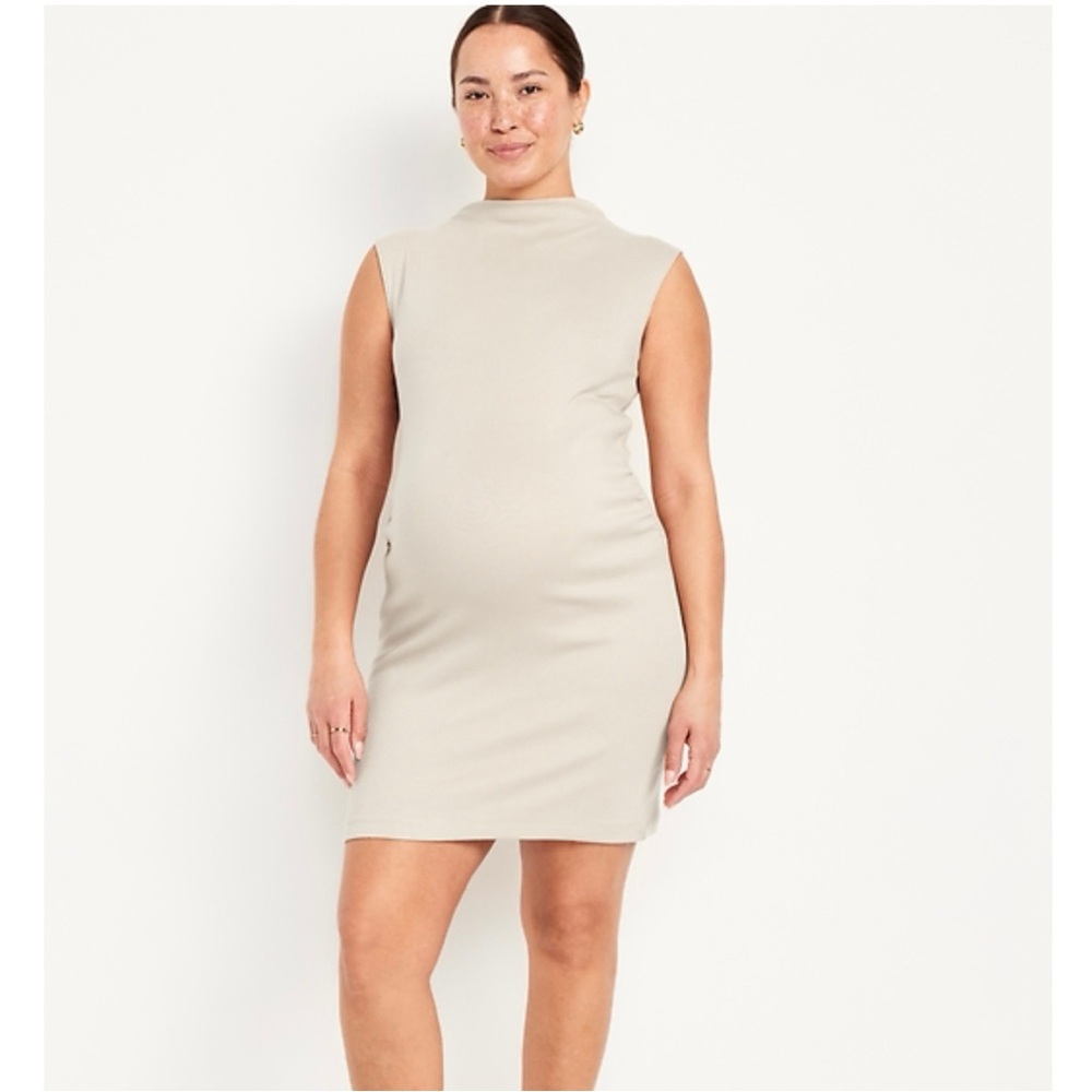 Old Navy Maternity beige Midi Dress NWT, size XL